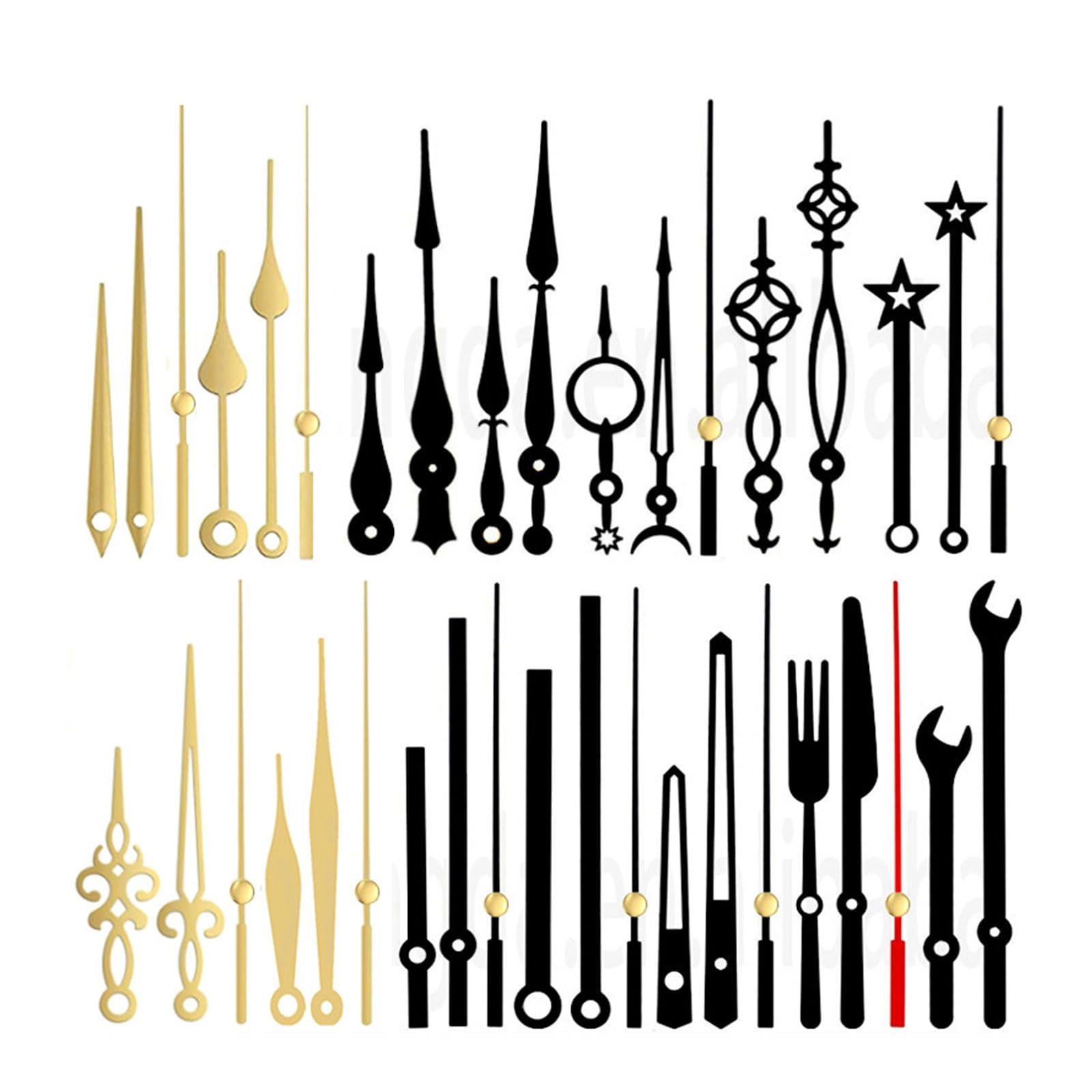 Msioytog Clock Hands Different Hands for 25-40cm Diameter Panel Suitable for Various Clocks Craft Enthusiasts Accessories