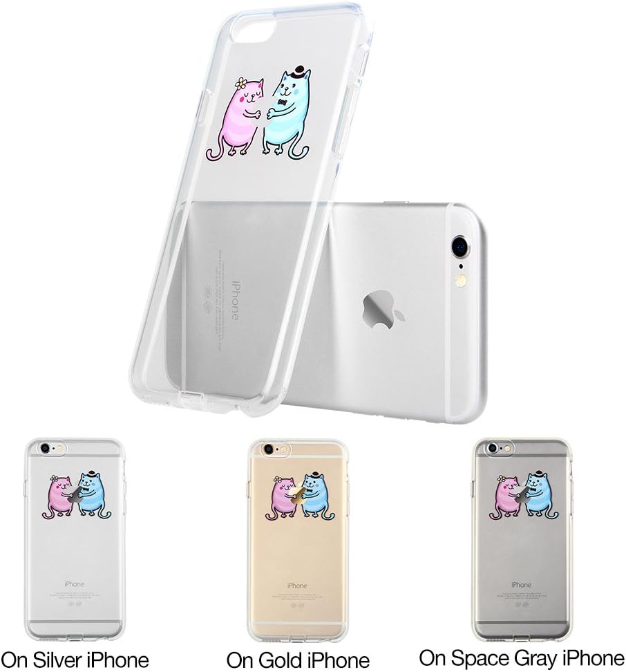 iPhone 6 Plus Case, ESR Protective Case Bumper [Mania Series ] Clear Soft Silicone Back Cover with Cute Print for 5.5 inches iPhone 6s Plus (2015)/6 Plus (2014)(Pussycats)
