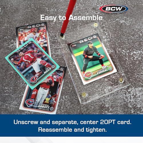 image for BCW 1/2 Inch Acrylic Card Holder - 1 Pack | Crystal Clear Protection D