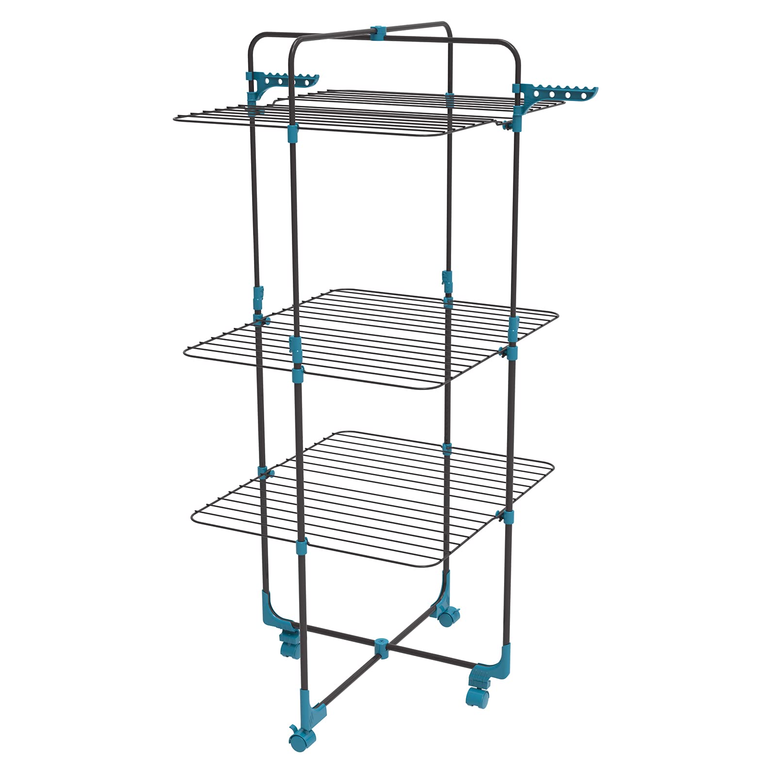 Daytek 3 Tier Extendable Steel Tower Clothes Drying Rack, 98 Feet Drying Space