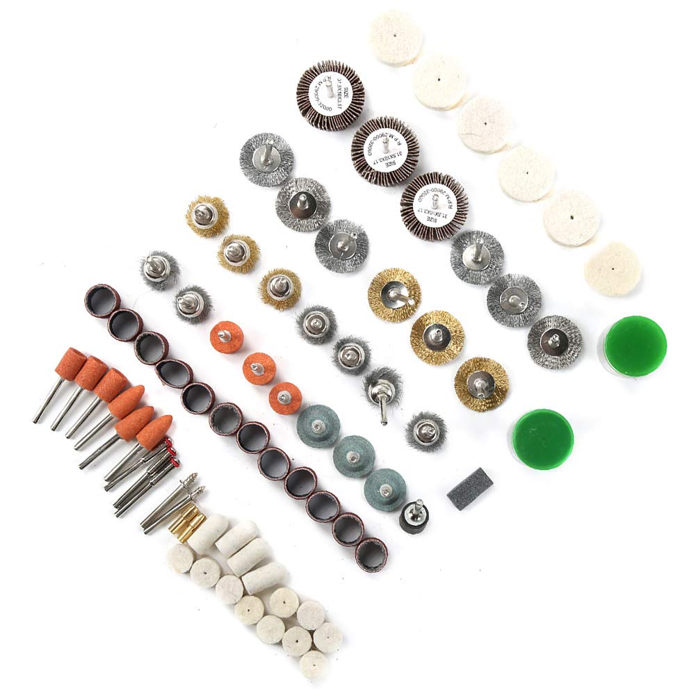 Electric Bohrmaschine Set 145pcs Bohrer Elektrikmühle Zubehör für Kleine Schleifbohrmaschine Mini -Elektrowerkzeug -Gravur -Werkzeug Zum Schleifen, Polieren, Bohren, Radieren, Gravur