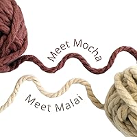 Vista 5 de mindfulknits Kit para aprender a tejer - Tejer un gorro grueso - Agujas de tejer, aguja de hilo e hilo acrílico grueso voluminoso para tejer - Malai