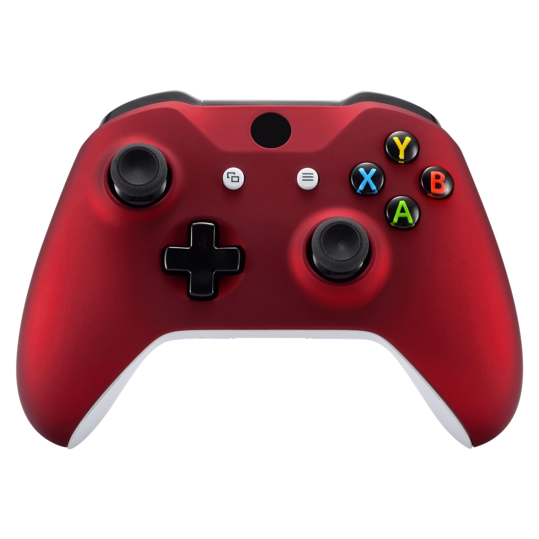 eXtremeRate Replacement Front Housing Shell for Xbox One S/X Controller, Red Custom Kit Faceplate Cover Case for Xbox Wireless Controller (Model 1708)