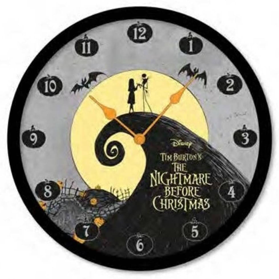Pyramid International, Disney Silhouette Nightmare Before Christmas Wall Clock, Colour, estándar, Casual