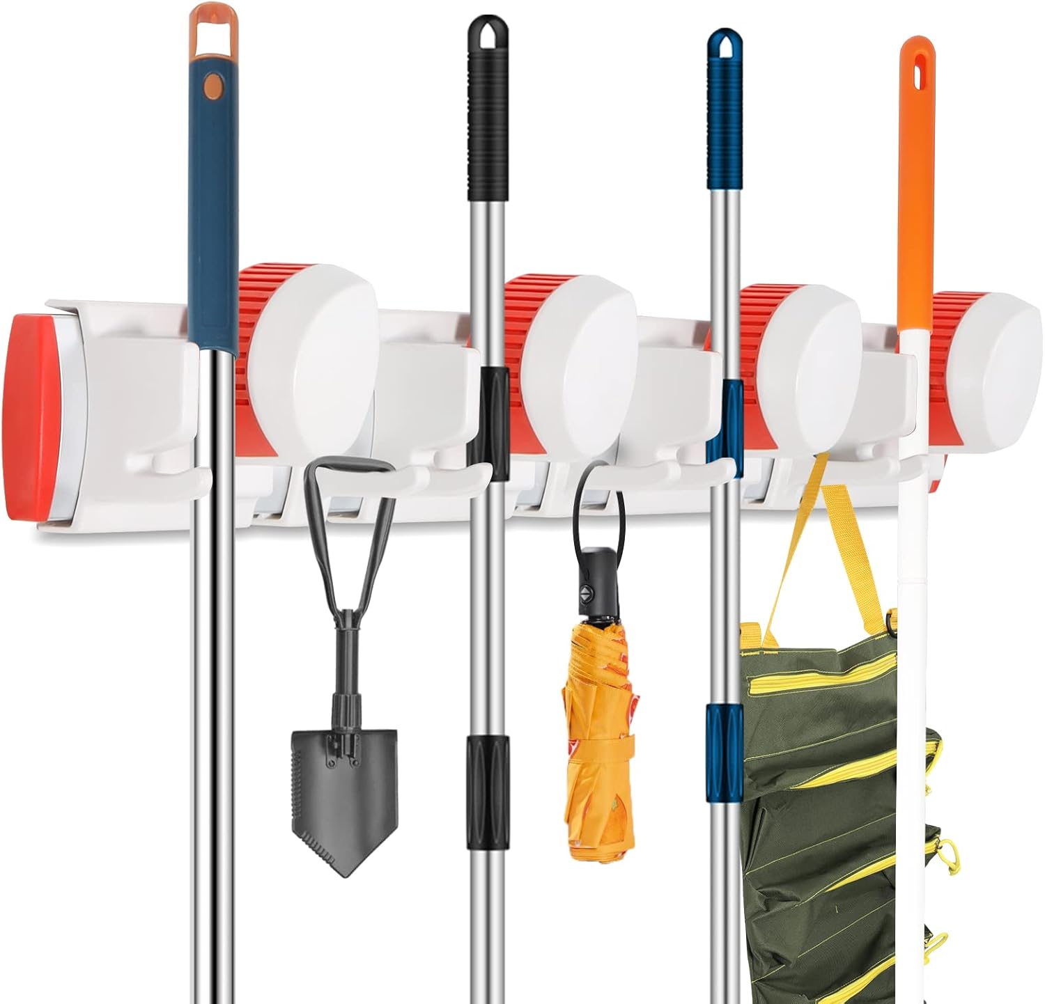 Lalafancy 2 Pack Broom and Mop Holder Wall Mount with