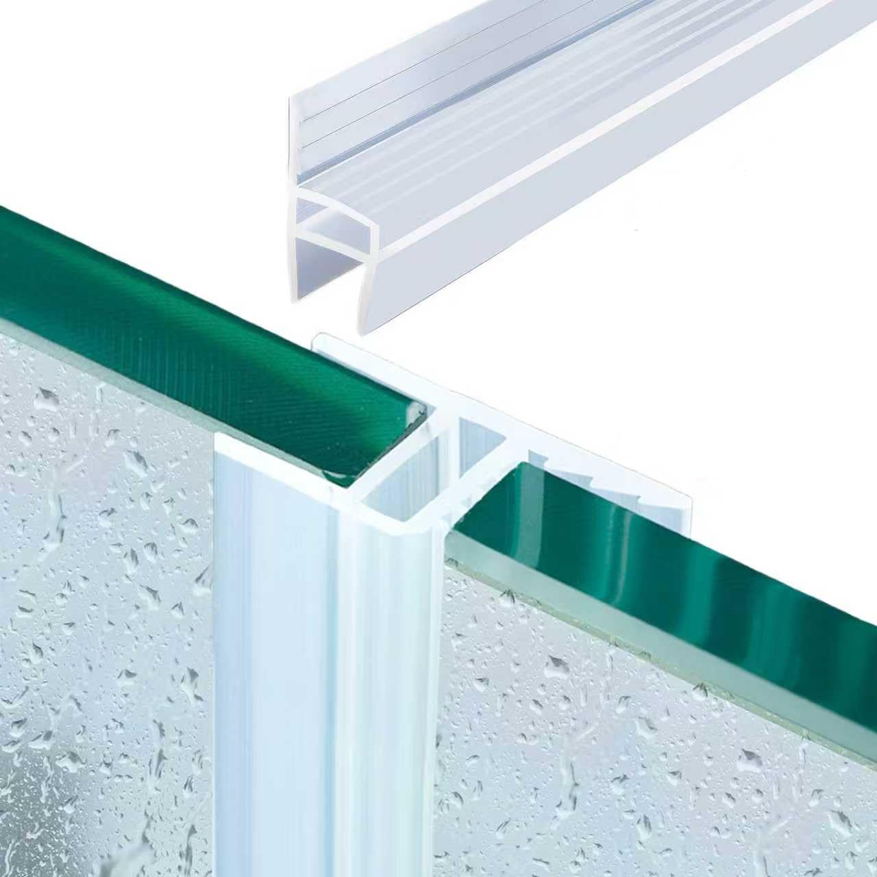 Joint de porte en verre souple contre les fuites d'eau de douche