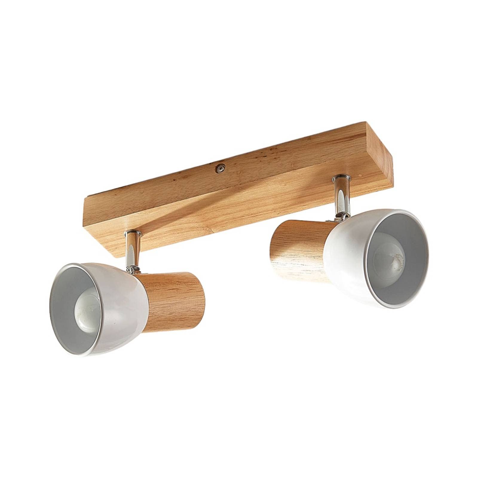 Lindby Faretto dimmerabile (Scandinavo) colore Ocra, in Legno ad es. Soggiorno & Sala da pranzo Lampada incasso plafoniera applique