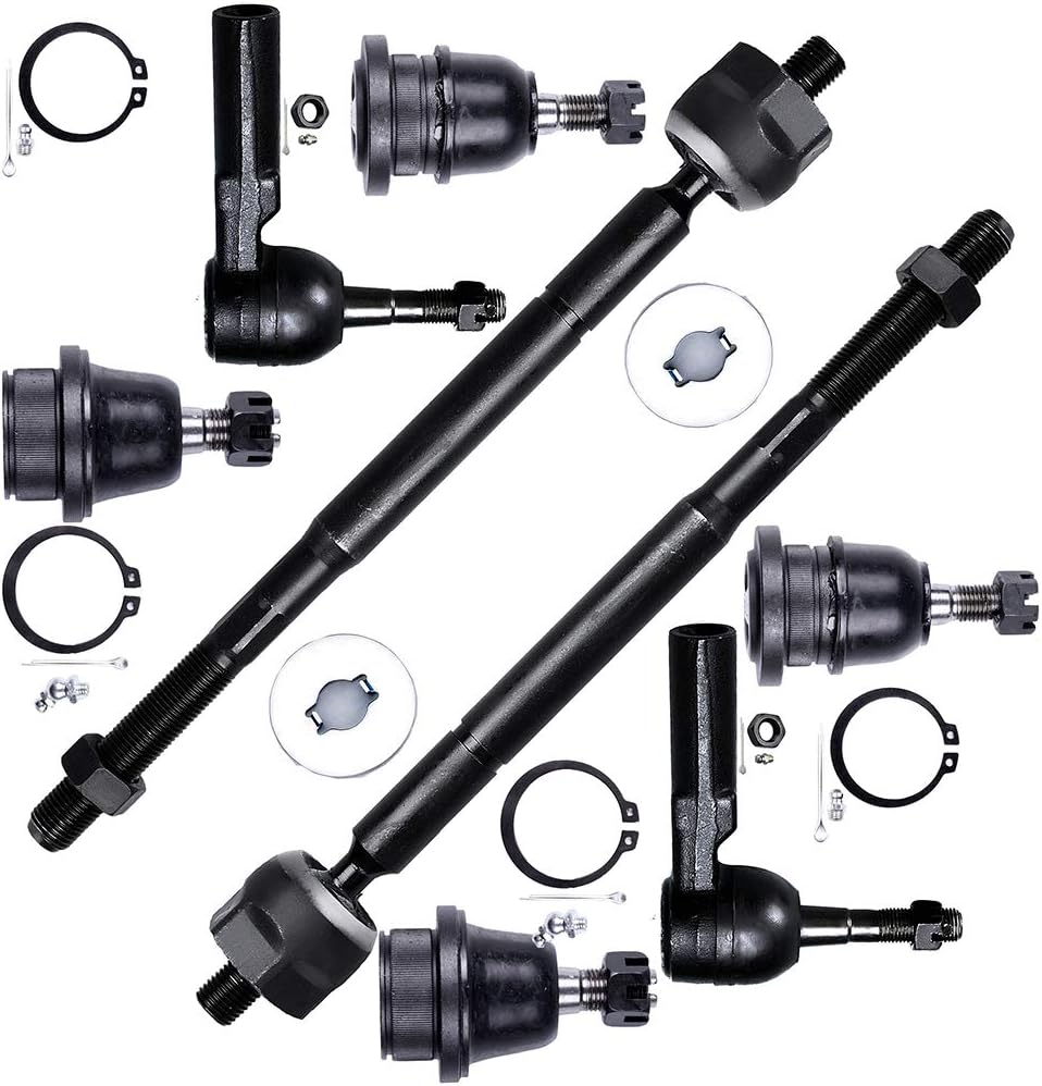 ASAPE Front Ball Joint Tie Rod Suspension Kit Replacement for 2005-2015 for Toyota Tacoma - 8PCS Set, 2WD
