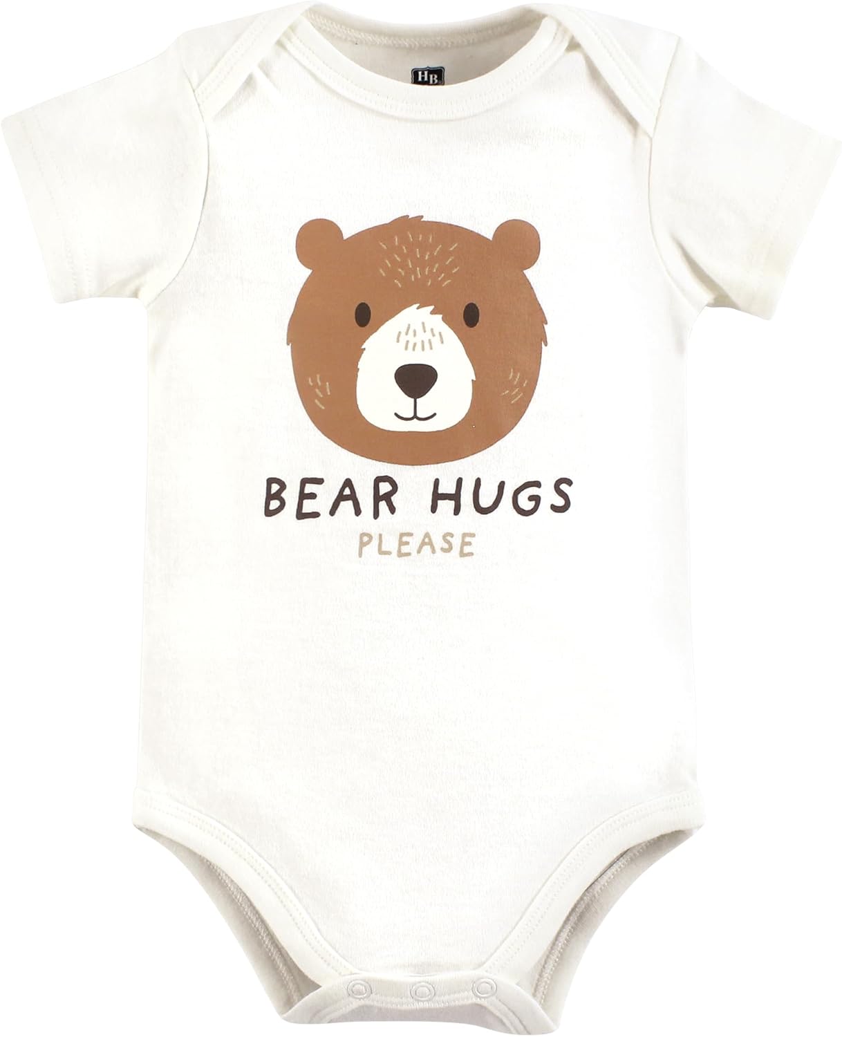 Hudson Baby Unisex Baby Cotton Bodysuits, Bear Hugs, 3-6 Months - Image 3