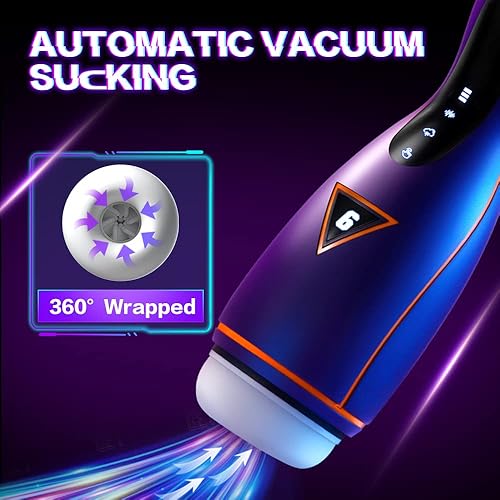 Miniatura 2 de Máquina sexual de succión automática para mamadas, masturbador masculino LED, juguetes sexuales para adultos, calefacción vibratoria, manos libres,