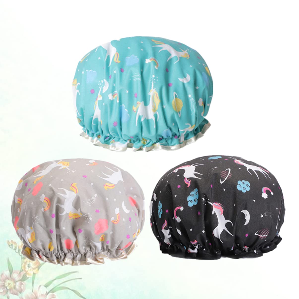 9 Piezas Gorro De Ducha Turbante Gorro De Ducha De Doble Capa Gorros De Baño Elásticos Gorro De Baño Gorro De Ducha Impermeable Gorra De Spa Ajustable Sombrero De Medico Perder