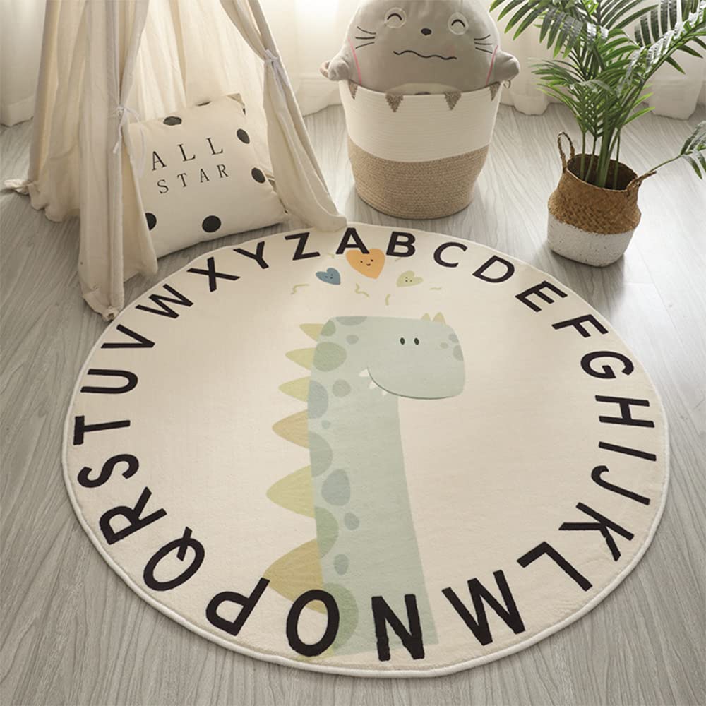 MEIFEISEWU Alfombra niños, Alfombra Suave para Gatear para bebés, Alfombra Antideslizante de Pelo bajo, Sala de Estar, Dormitorio, guardería, Tienda de Mascotas, Sala de Juegos Cartoon 18 D100