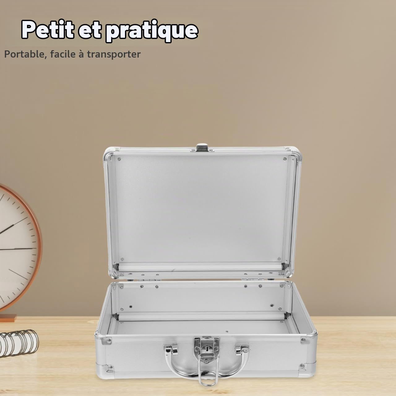 Veemoon Mallette En Aluminium Vide Instruments De Mesure En Aluminium Compartiment À Outils Verrouillable Mallette Universelle Pour Instruments De Mesure 11.40x8.06x4.13in