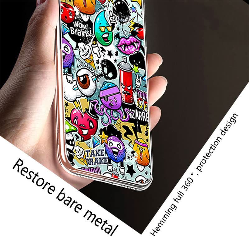 HHUAN Cover Per ZTE Blade A52 Lite (6.52 Pollice) + Pellicola Vetro Temperato - Custodia TPU Morbida Trasparente Antiurto