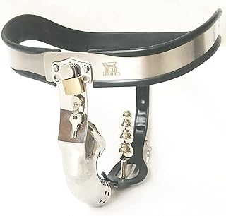 ステンレス鋼貞操帯装置貞操ケージメンズプラグ貞操ケージ通気性ケージ 、男性用 貞操帯 (Size : 60-90cm)