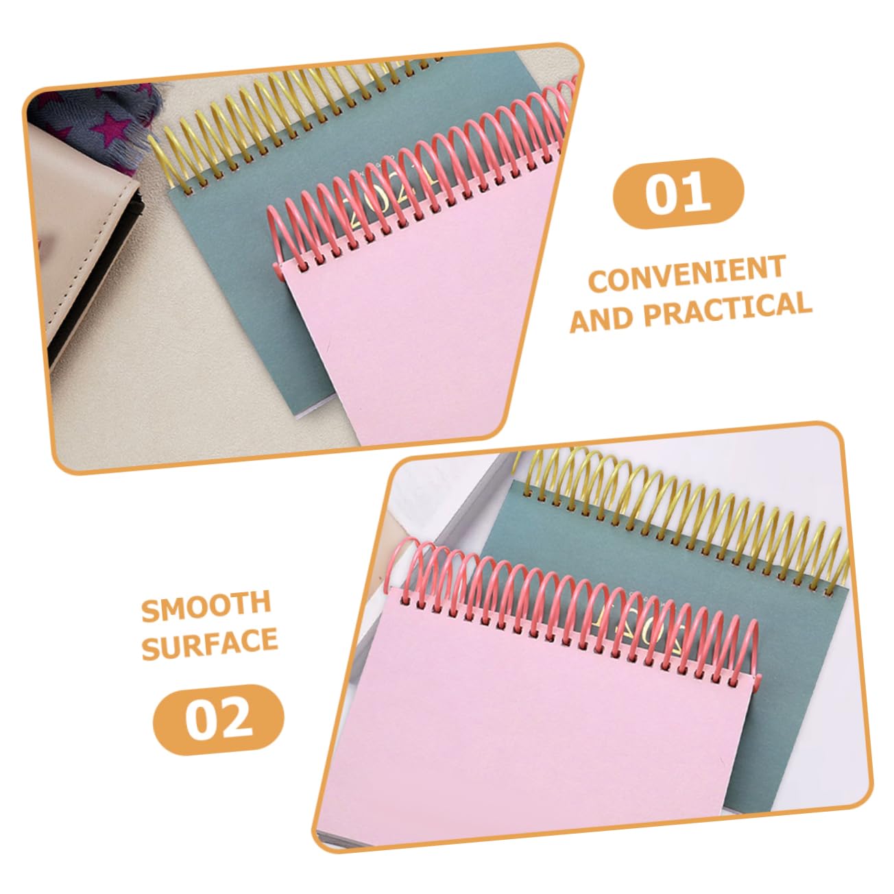 Uonlytech 5 Ensembles Livre De Bobine Spirale Fournitures De Reliure Épines De Reliure De Fil Cercles De Classeur Carnet De Notes Obligatoire Bobines De Liaison Lâche Plastique 12 Pièces * 5