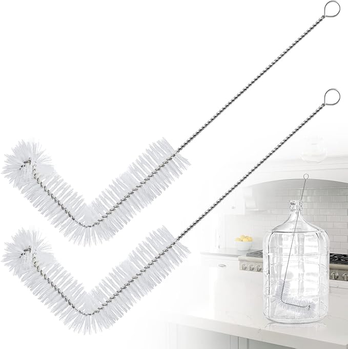 AIEVE Carboy Brush, Carboy Cleaning Brush, 2 Pack 28” Nylon 5 Gallon
