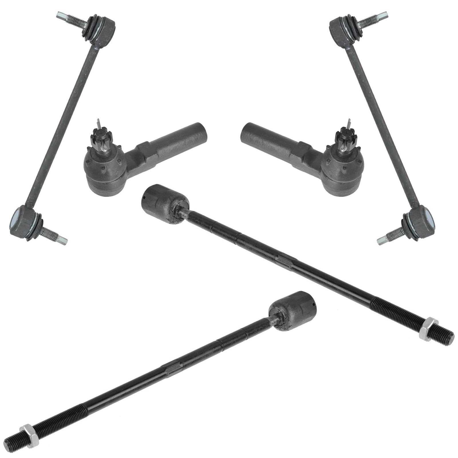 TRQ Front Steering & Suspension Kit Sway Bar Stabilizer Link Tie Rod Compatible with 1995-2003 Ford Windstar