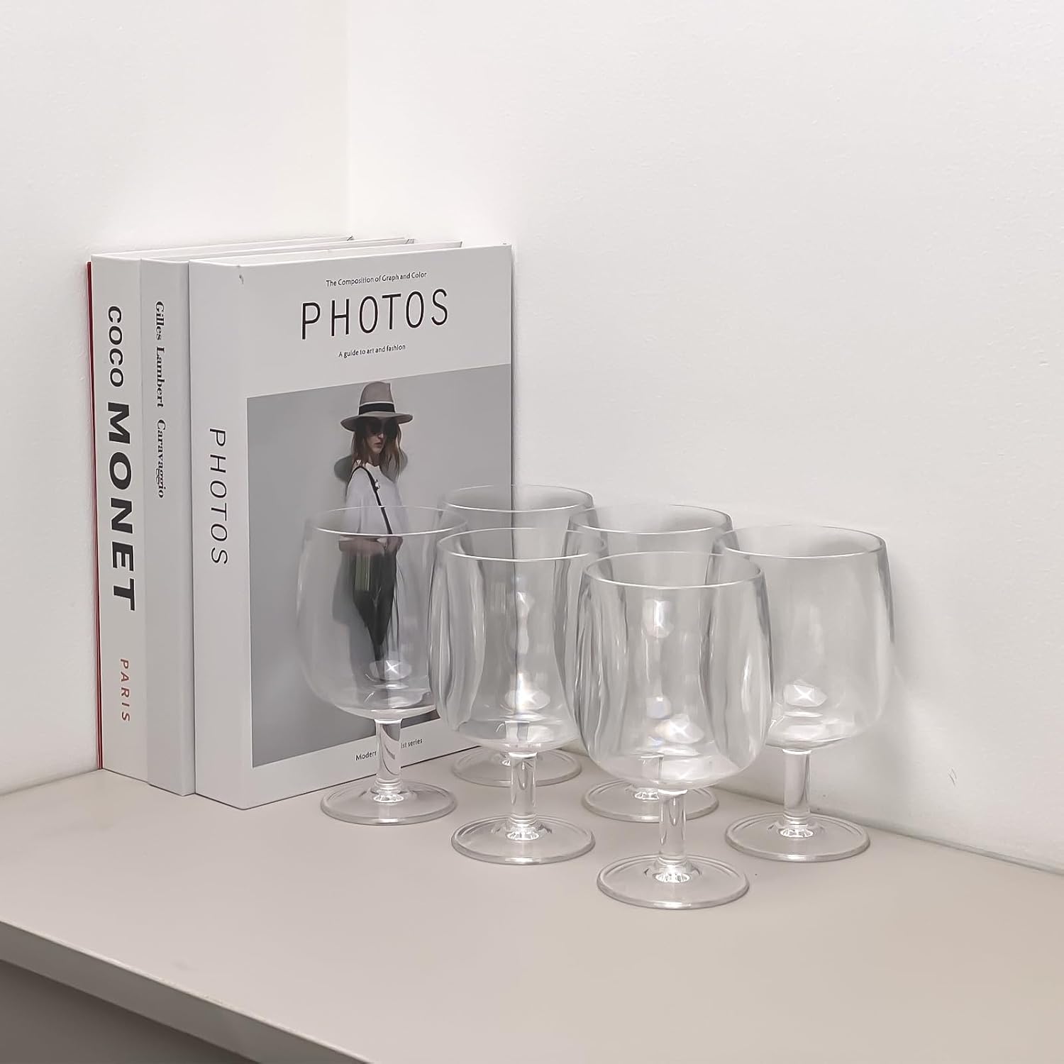 12 Ounce Plastic Wine Glasses Set Of 6,Unbreakable Acrylic Wine Glasses,Reusable Colored Plastic Goblets Stackable,Dishwasher Safe Bpa Free Ideal For Parties (Clear Color, 12 Ounce) - Image 4