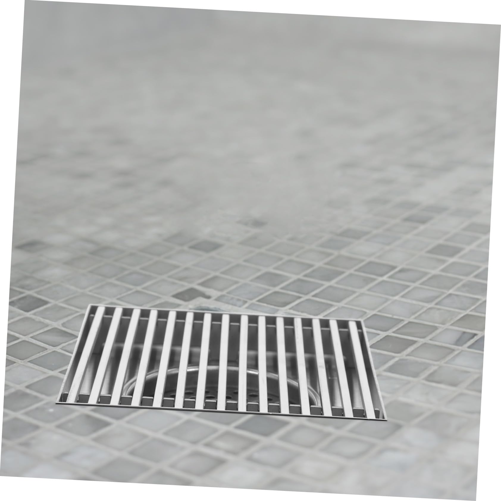 Rejilla de Drenaje Cuadrada de Acero Inoxidable Resistente y Sólida para Exteriores para Desagüe de Jardín Garaje y Terraza Compatible con Tuberías