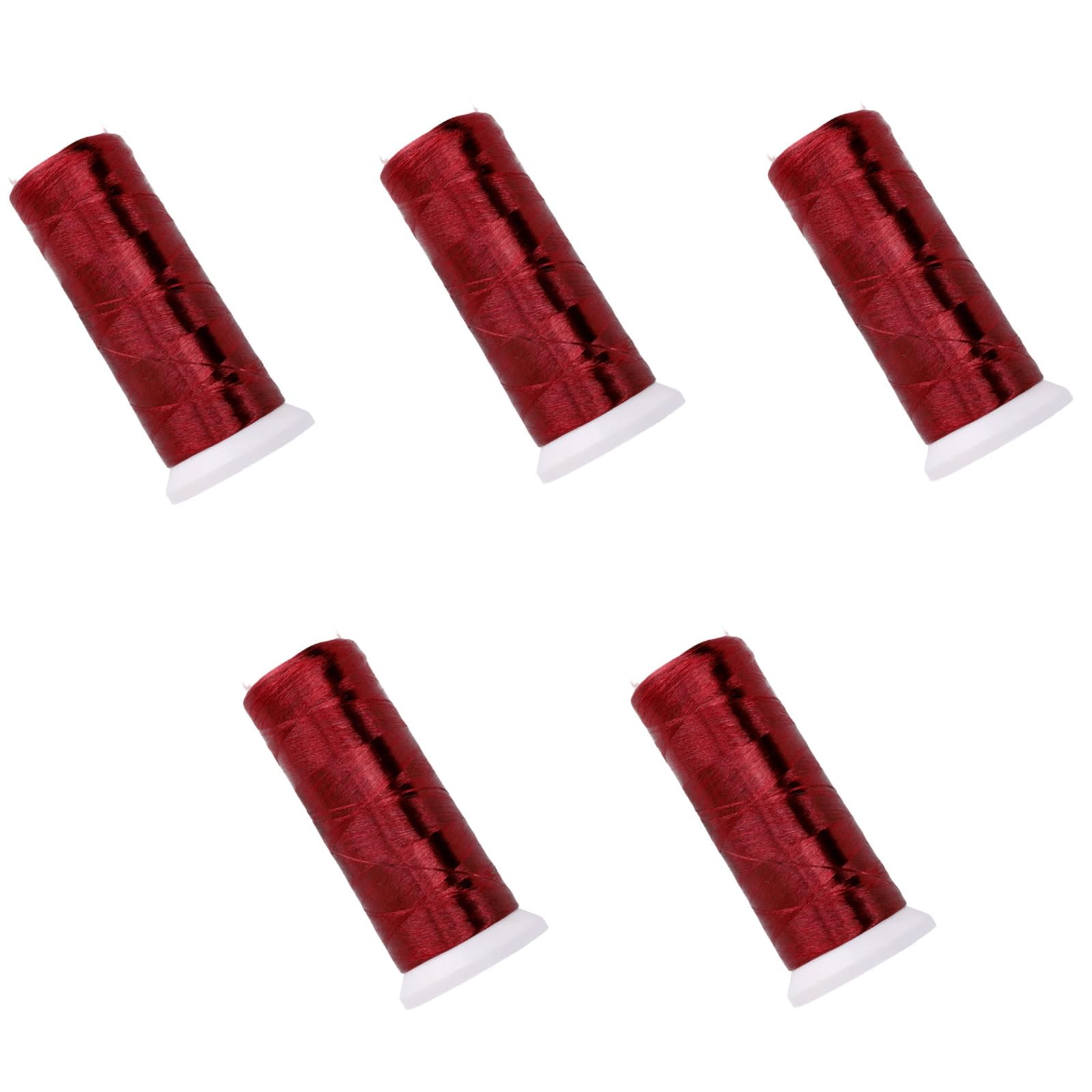 Msioytog 5Rolls Braiding Thread Knitting String 1312.33Yard Per Roll Nylon Cord for Jewelry Making Clothing Repair Sewing Project Strong Thread