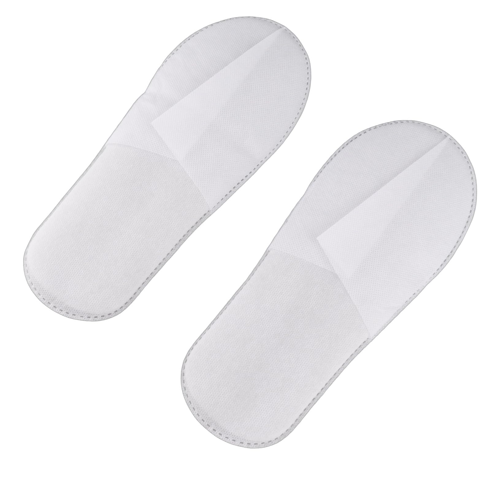 HEEPDD 50 Paia Pantofole Usa E Getta, Pantofole da Interno per Hotel Pantofole per Ospiti di Nozze Confezione di Pantofole per Donne Uomini Home Spa Hotel (Lavagna bianca in tessuto non