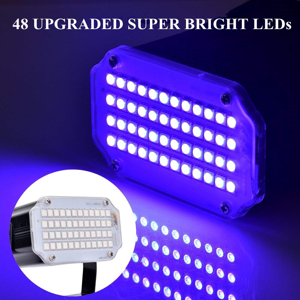 Luci Da Discoteca Luce Stoboscopica Con 48 Led Supe Luminosi, Softeen