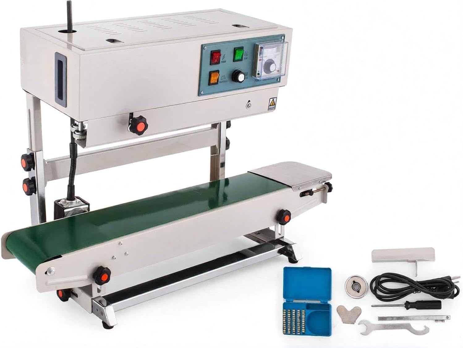 Kontinuierliches Heißbandsiegelgerät, Vertikale Beutelsiegelmaschine Mit Digitalem Temperaturregler, Gewerbliche Verpackungsanlage Für Kunststoffbeutel 110V