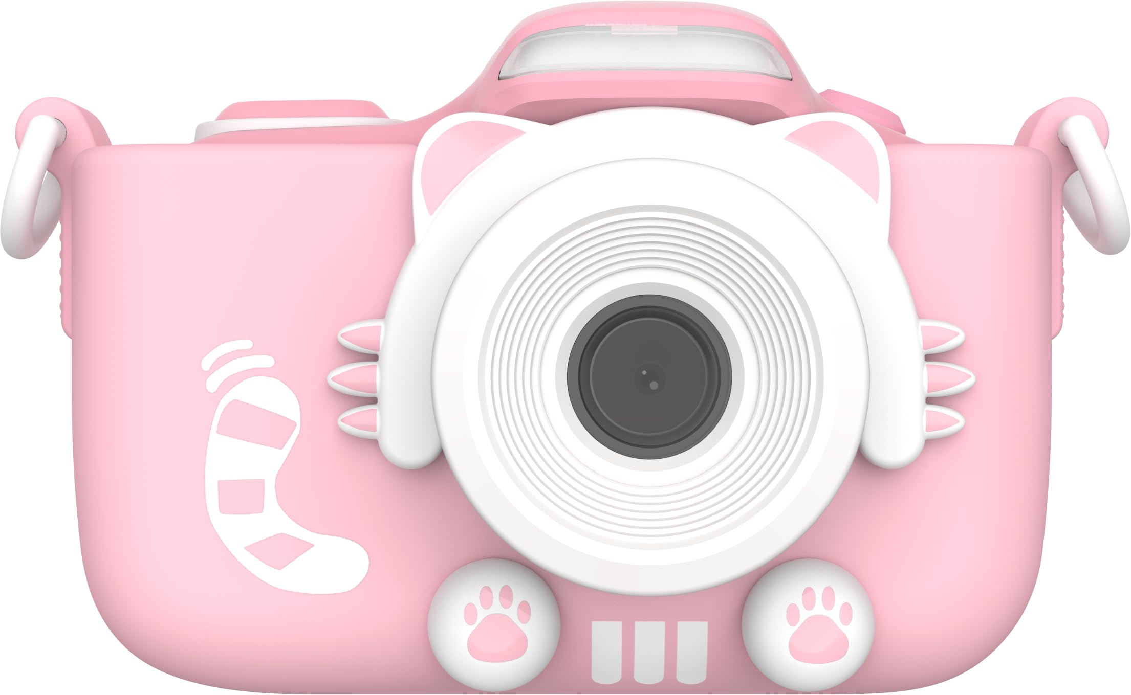 myFirst Kids Camera 3 Full HD 16MP Front HD Digital Camera and Selfie & Macro Lens Memory Card Storage up to 32GB, Kids Digital Video Camera Includes Shockproof Case,Pink