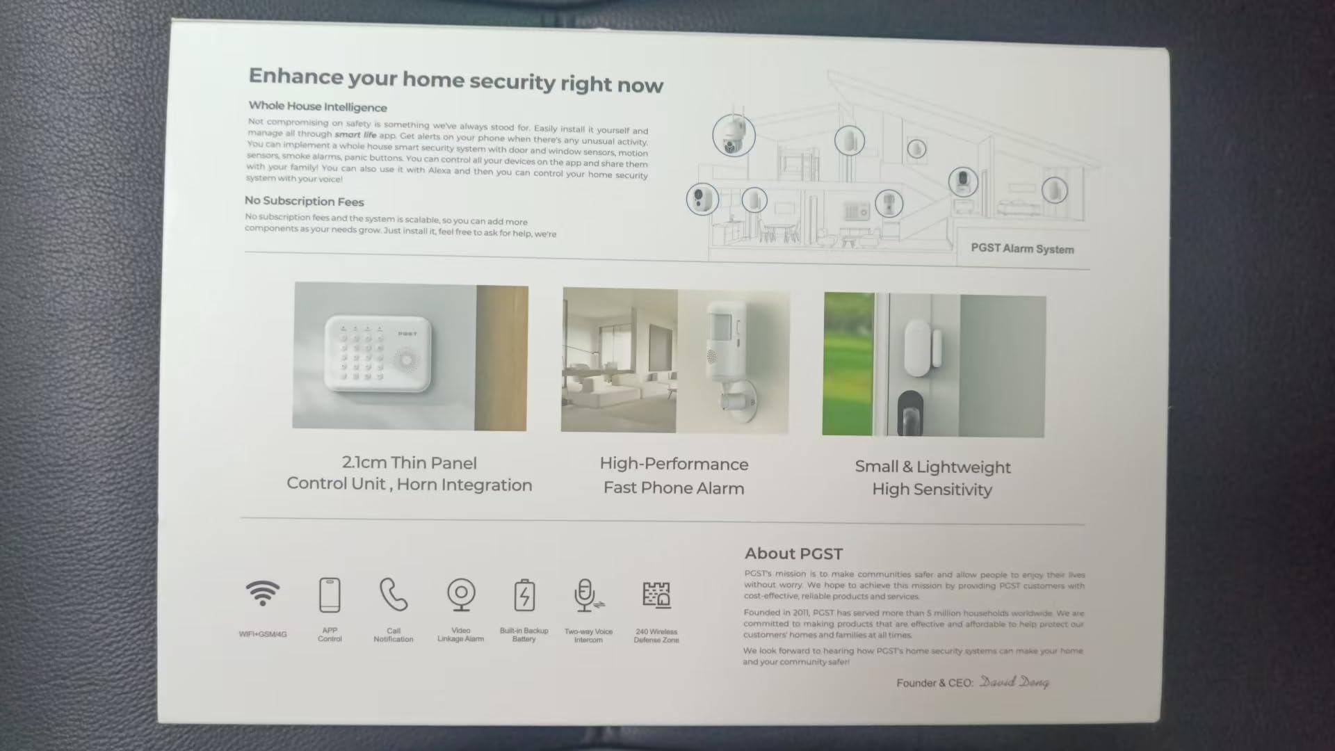 Sistema de Alarma doméstica inalámbrico, Kit antirrobo DIY con sensores de Puerta, Detector de Movimiento, Sirena Sonora, alertas por SMS 4G/App Tuya para apartamento,Oficina,Garaje