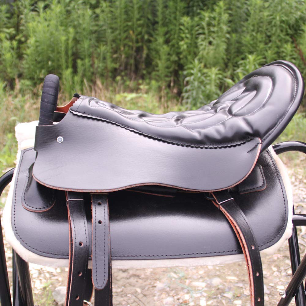 CLBING Cavallo da Sella Turisti con Maniglie con Sella in Cuoio Sella Esercito Sella Cavallo da Sella Completo Forniture Equestri