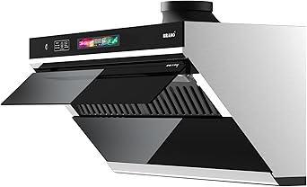 Under Cabinet Range Hood 30 inch, 900 CFM Kitchen Hood with Voice/Gesture/Touch Control,Ducted/Ductless Convertible Stainless Steel Range Hood, 4 Speed Exhaust Fan,Adjustable Lights