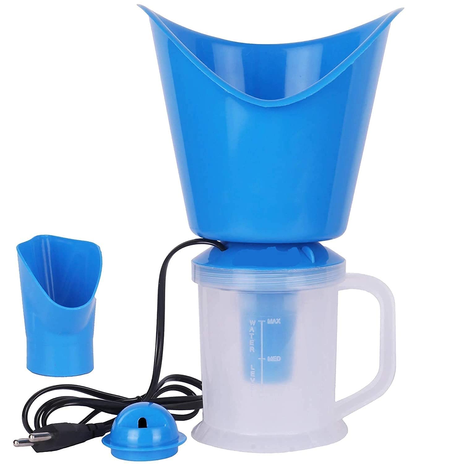 Crizer All in 1 Steam Vaporizer, Nose Steamer, Cough Steamer, Nozzle Inhaler & Nose vaporizer machine for cold and cough for Adults and Kids (Blue White)