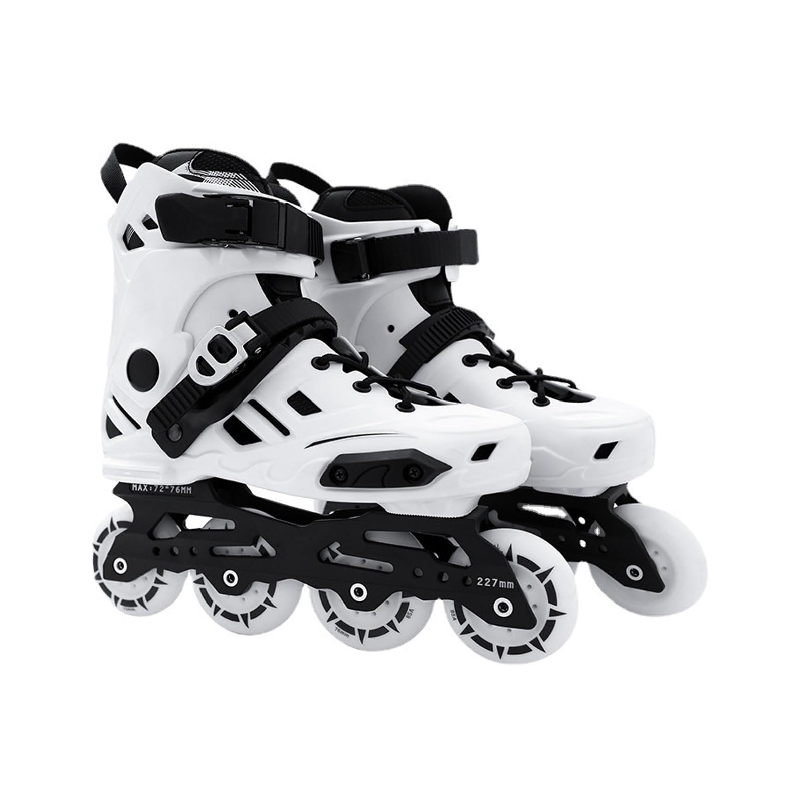 Rollers De Vitesse en Ligne for Adultes, Réglables À Une Rangée Légers for La Course Professionnelle for Débutants Sports De Plein Air Fitness Hommes Et Femmes