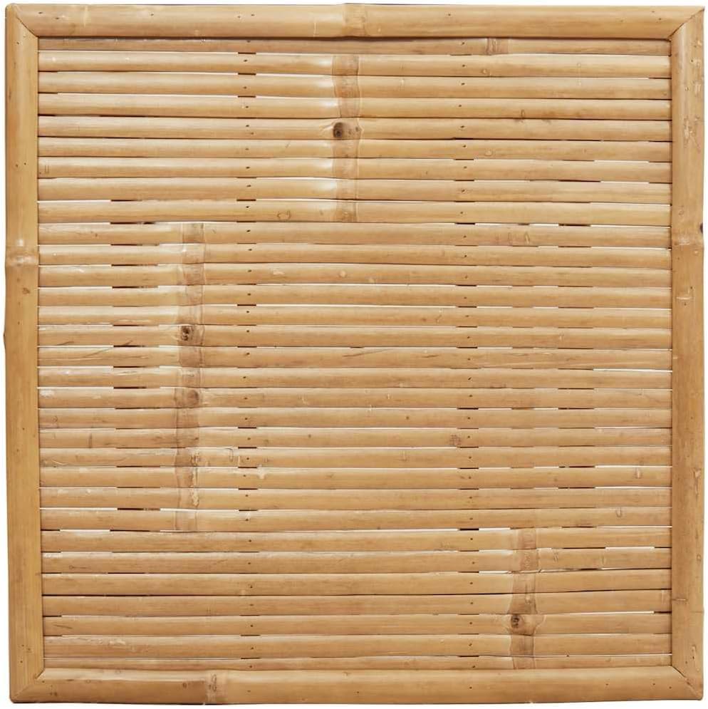 Outdoor Bamboo Bar Table, Patio Bar Height Square Table for Garden, Deck, Porch and Yard, 21.7 x 21.7 x 39.4 in,-349