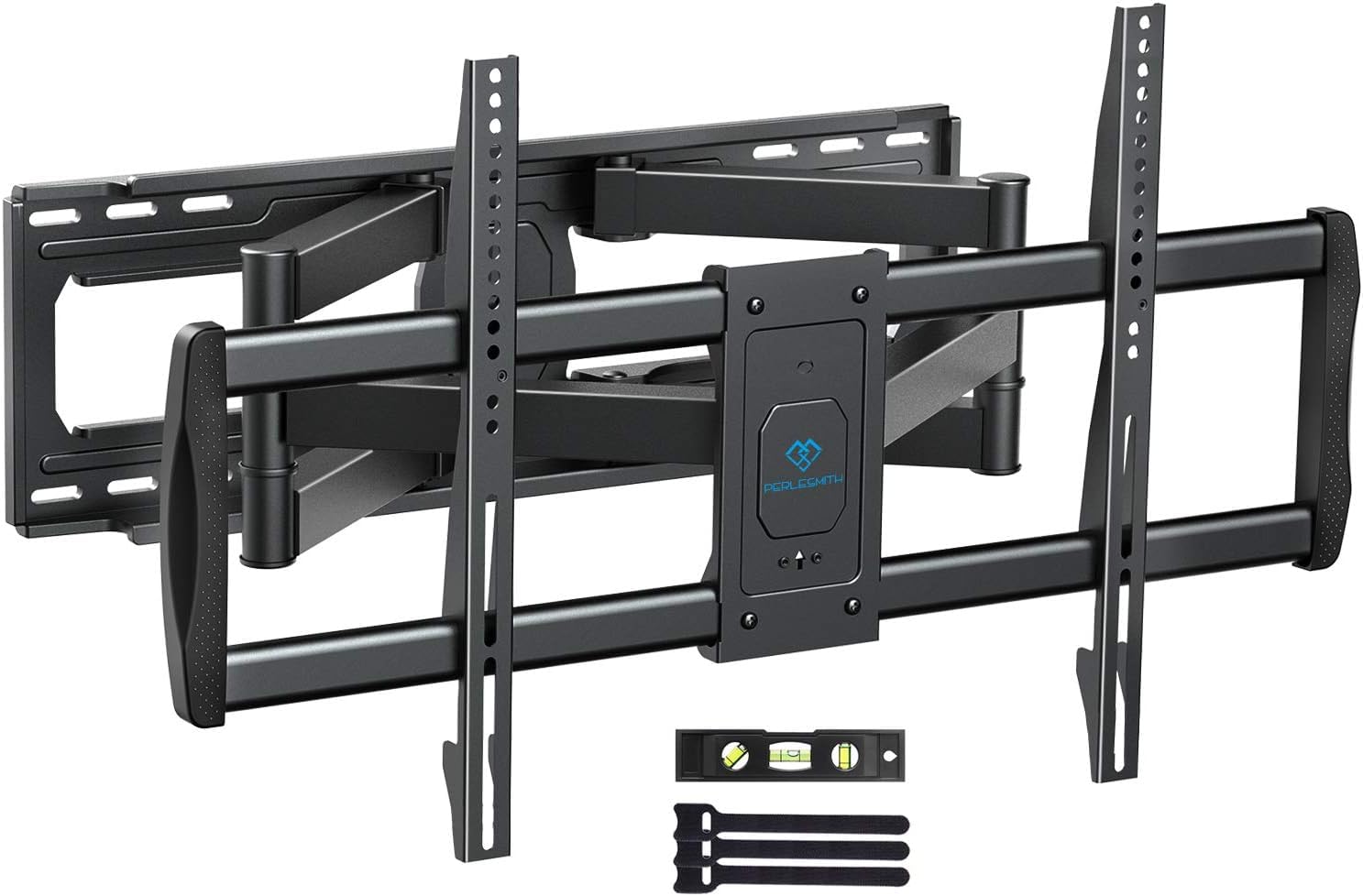 PERLESMITH Full Motion TV Wall Mount for 42-97 inch TVs, TV Mount up to 165lbs Max VESA 800x400mm, Wall Mount TV Bracket with Dual Articulating Arms Swivel Tilt Extension Fits 16″/24″ Wood Studs