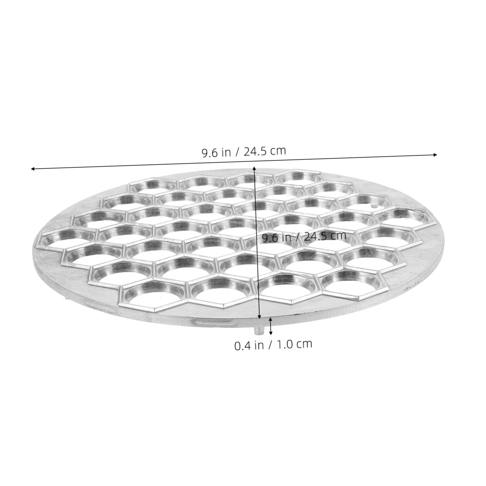 STOBAZA Molde de Aleación Diseño Creativo de Masa Ligera y Plana 37 Agujeros para Hacer Empanadillas Adecuado para Utensilios de Cocina Casera
