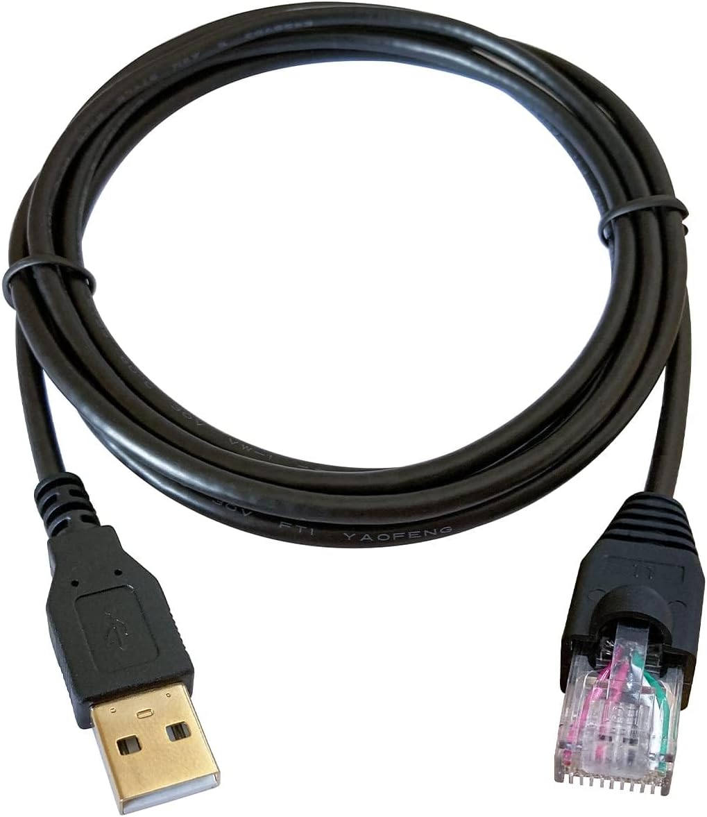 DSD TECH SH-RJ50A USB to RJ50 Cable for APC UPS PowerChute Equivalent to AP9827(1.8M/6FT)