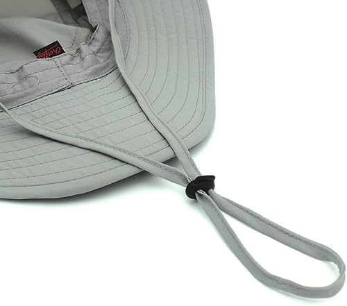 Miniatura 6 de LLmoway Sombrero ligero de safari para mujer, sombrero de pesca de secado rápido con correa fresca