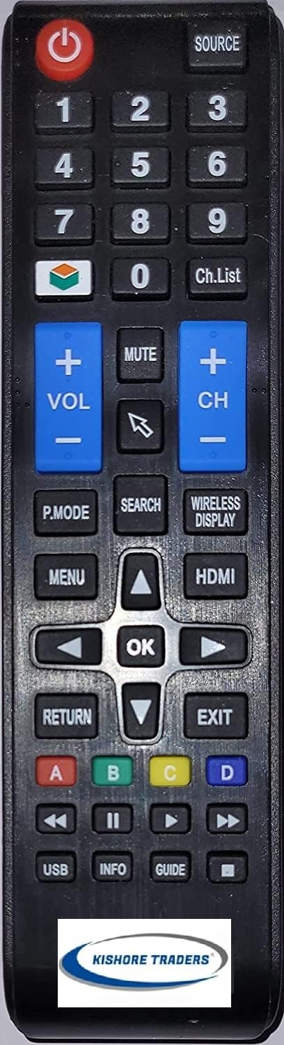 Compatible Remote Control for eAirtec Smart Led Tv (Please Match Your Old Remote with Given Image,it Must be Exactly Same as Shown in Image for Work)
