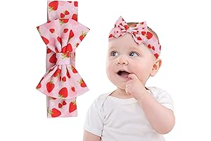 Strawberry Headband Baby Girl - 1Pcs Baby Strawberry Turban Headband Bow