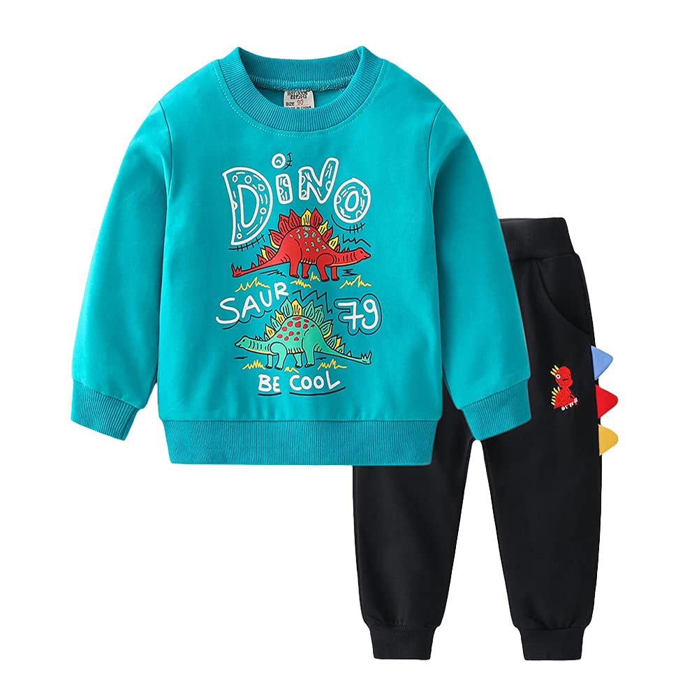 Volunboy Toddler Boys Clothes Sets Little Boy Clothing Long Sleeve Pullover Jogger Pants Kids 2 Pieces Outfits