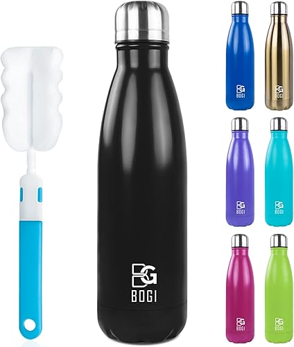 Miniatura 28 de BOGI 17oz Insulated Water Bottle Double Wall Vacuum Stainless Steel Water Bottles, Leak Proof Metal Sports Water Bottle Keeps Drink Hot and Cold - 1