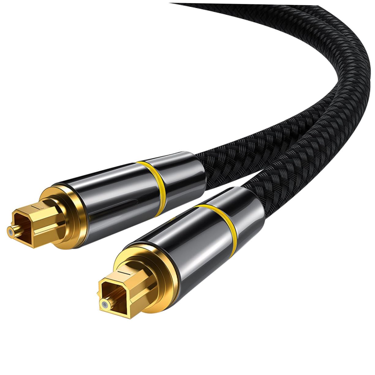 Cavo Audio Ottico in Fibra Nero 20m per Soundbar e Tv | Corpo Morbido, Qualità Segnale Elevata, Confezione da 1, Uso Console di Gioco