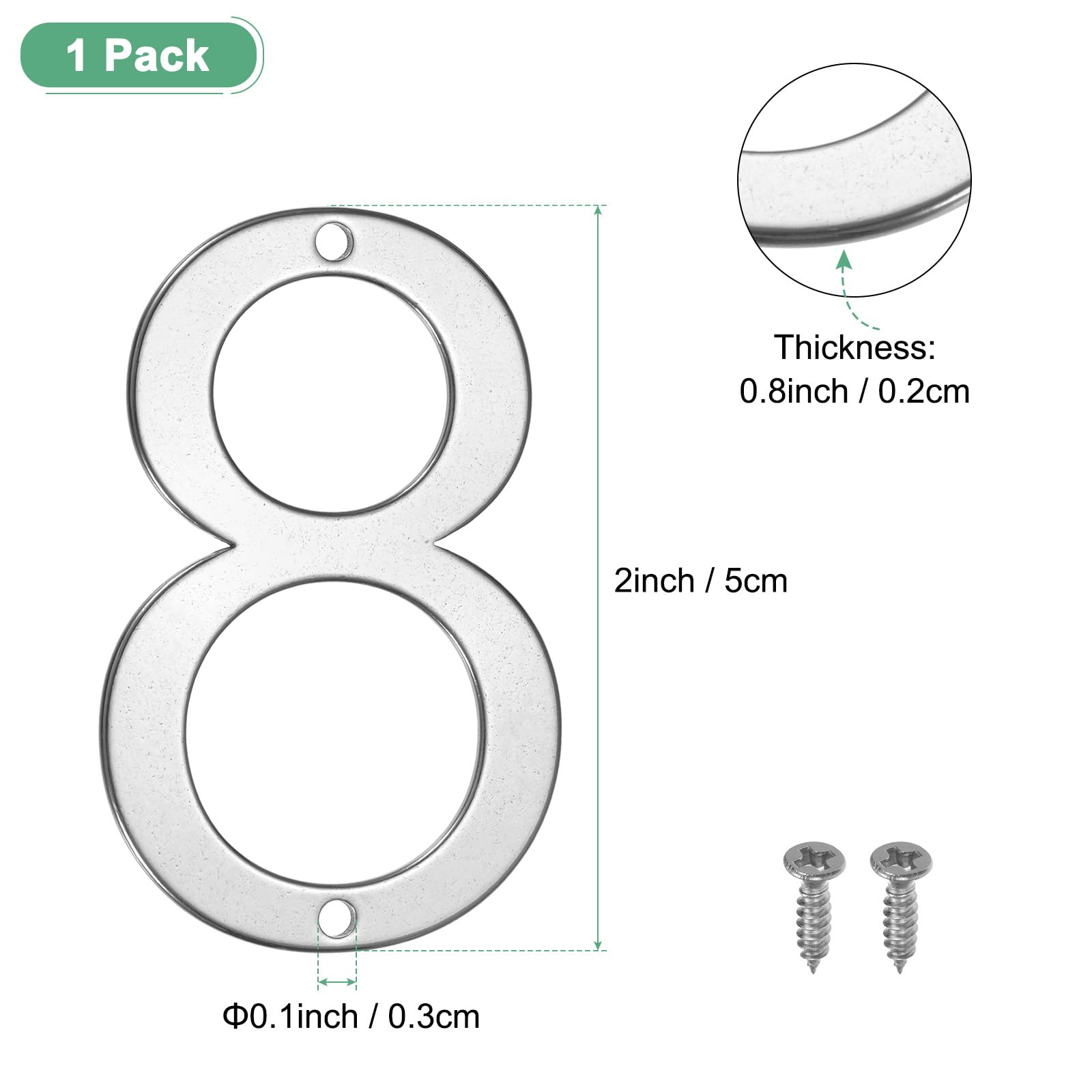 M METERXITY 1-Pack House Number - Image 3
