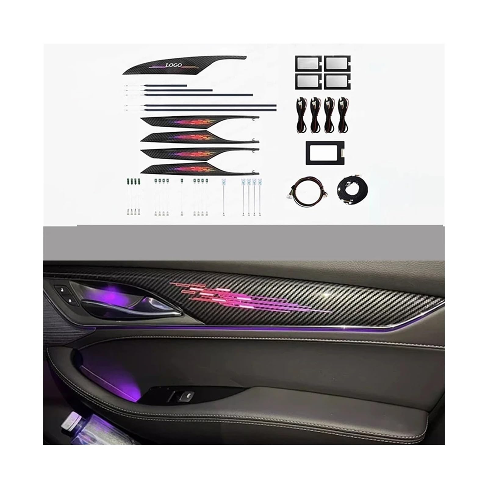 64 Colors 28 Lights Ambient Light Compatible with Cadillac CT5 2020-2022 Replacement Door Panel Symphony Atmosphere Light