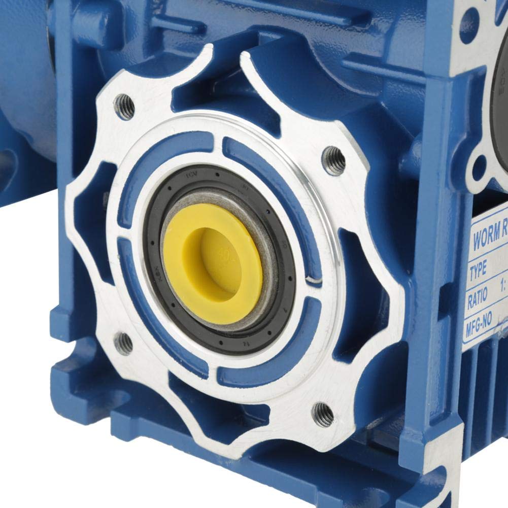 Moteur à engrenage à vis sans fin, CC 12V / 24V 120W RV40 Reduction15K Vitesse du moteur à engrenage à vis réglable CW/CCW avec réducteur de vitesse à blocage automatique (12V)