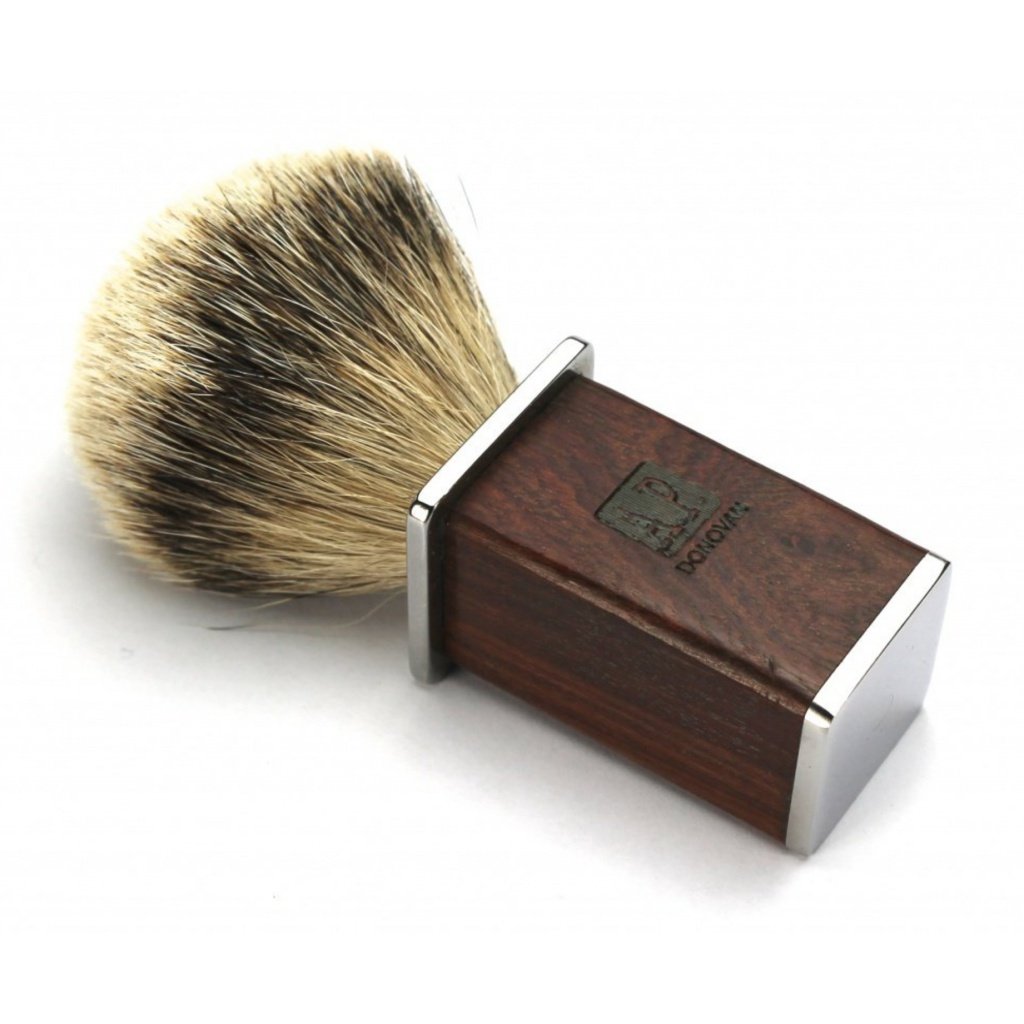 Luxus 7/8" Rasiermesser mit Damast-Klinge und Mahagoni Holzgriff (inkl. Rasierseife, Rasierpinsel, Streichriemen) Geschenke für Männer - Geschenkset
