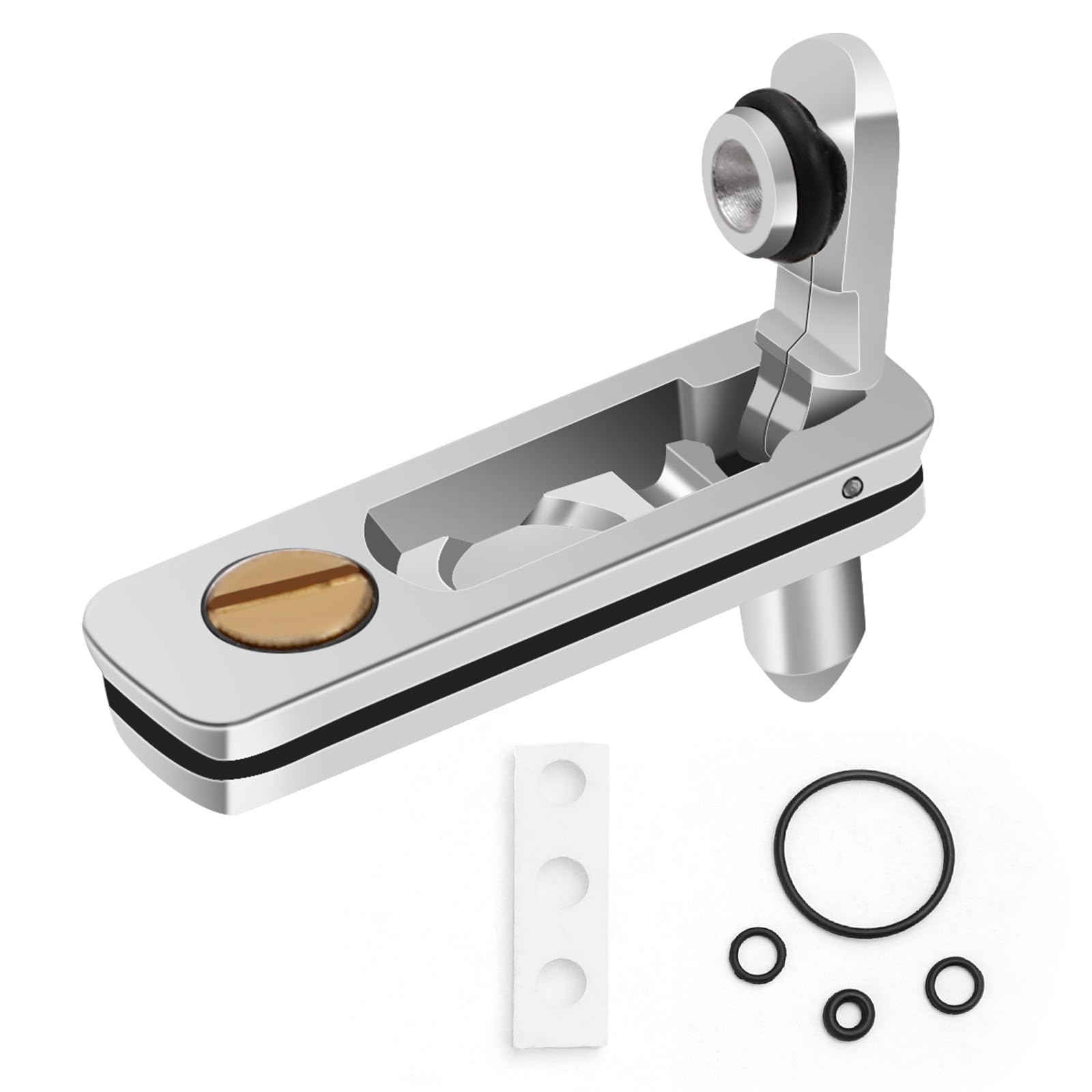 Lighter Gasket Seal Compatible with Zippo, Metal Repair Kit with Cotton Felt Pad, Anti-Evaporation Accessories for Lighter Insert Replacement Parts,