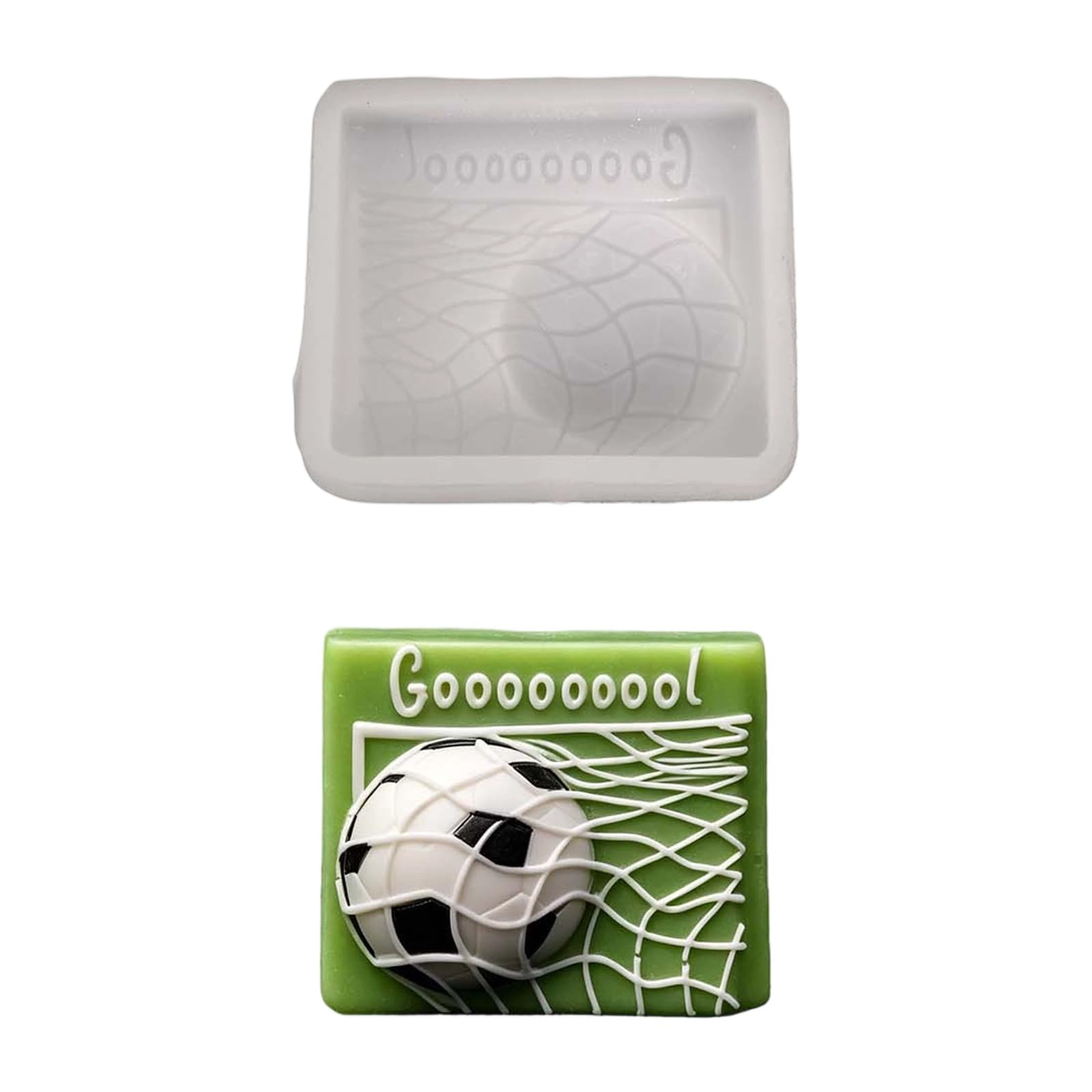alloneslife Lovely Soccer Silicone Mold for Making, Aromatherapys Candled Resin Ornament Epoxy Resin Casting Mold Aromatherapys